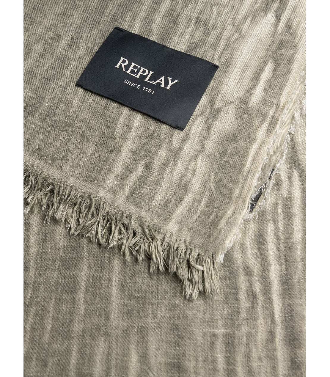 ウールブレンド フェードストール 詳細画像 カーキ 3